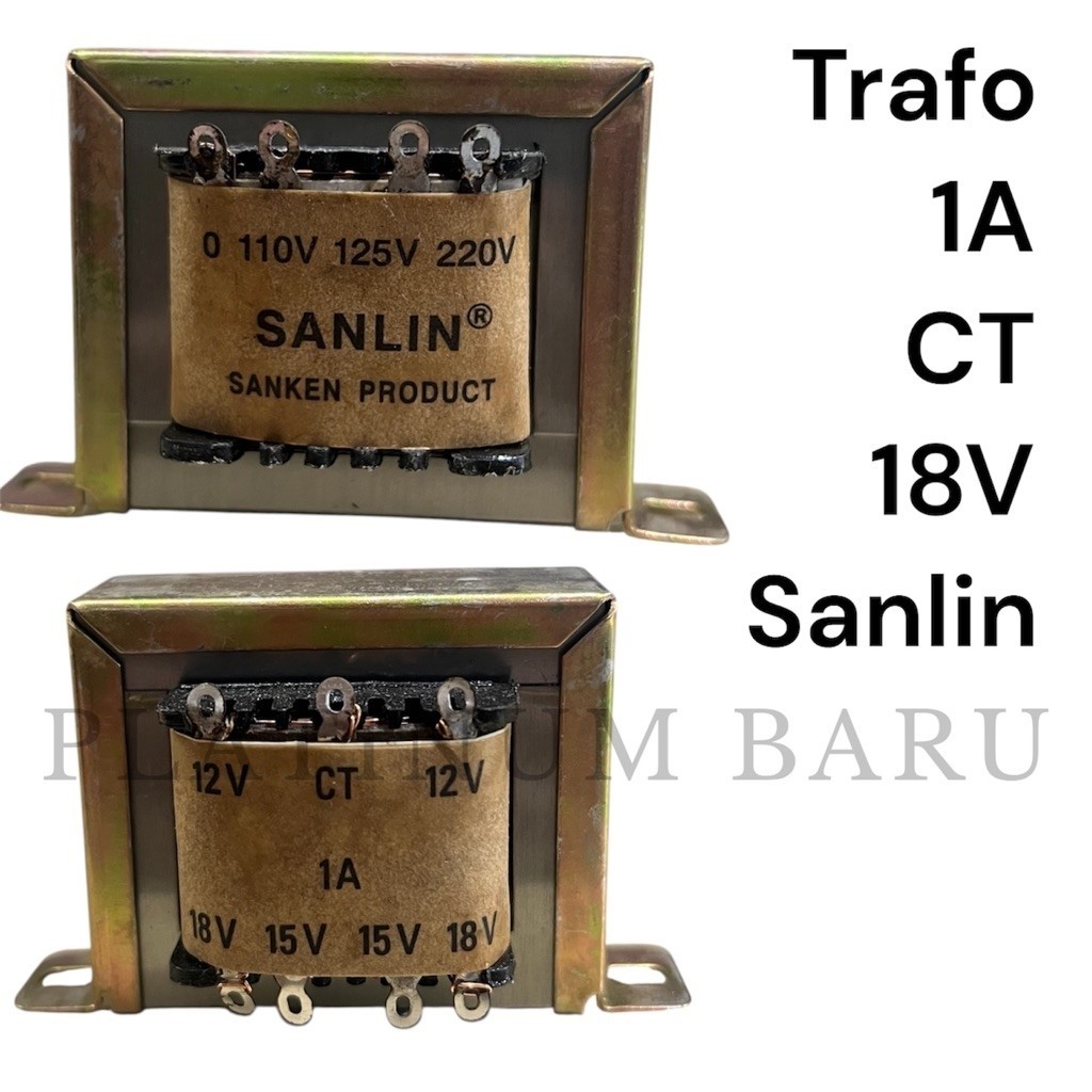 Trafo 1A CT 18V Sanlin Transformator Transformer Travo Power Supply