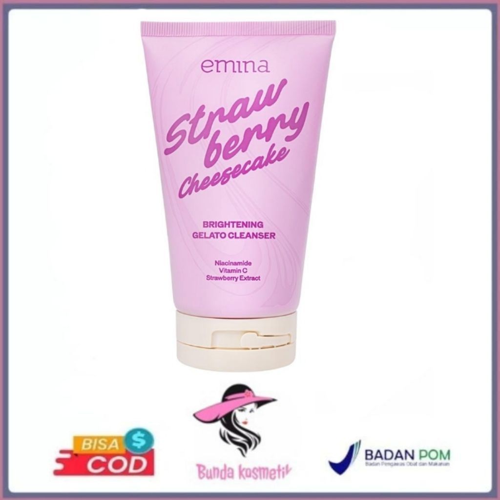 Emina Strawberry Cheesecake Brightening Gelato Cleanser 100ml