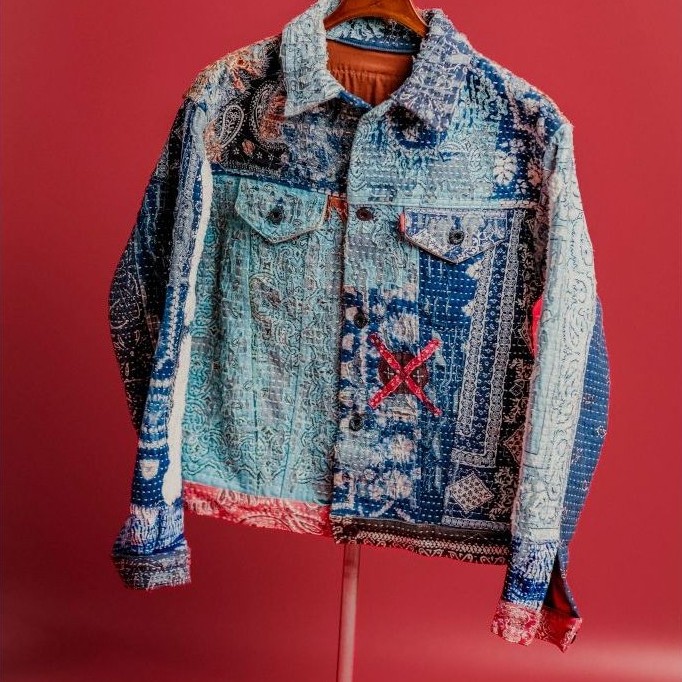Jaket Sashiko Type 3 Levis Vintage Original Made - Size S