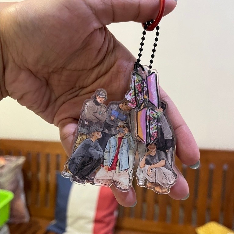 [PRELOVED] JinjjaJinjja BTS Keychain OT7 Dance Practice