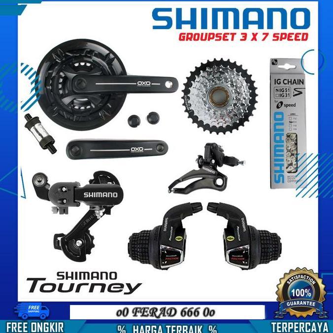 Groupset 7/8/9 Speed Model Shimano Tourney/Altus/Alivio For MTB