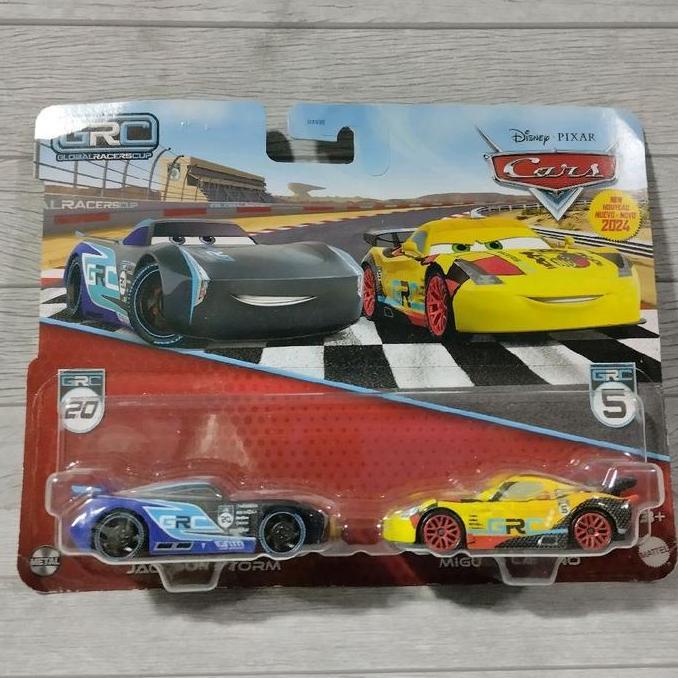 DISNEY PIXAR CARS DIECAST - JACKSON STORM GRC AND MIGUEL CAMINO GRC MDLS99