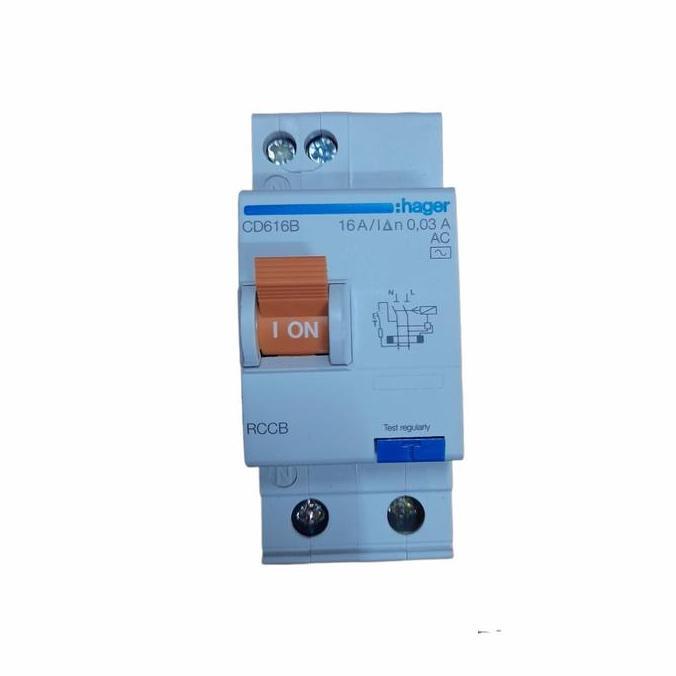 [] Hager RCCB / ELCB 2P 16A 16 Ampere Type CD616B - Sensitivy 30mA AC