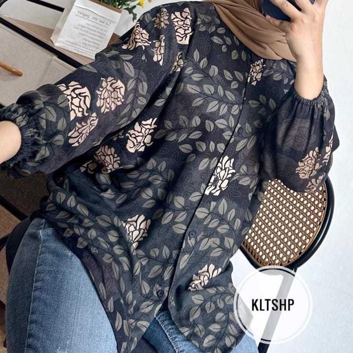Diskon Ootd Kemeja Rayon Motif Kekinian - Kemeja Kancing Aktif - Kemeja Rayon Motif - Kemeja Casual 
