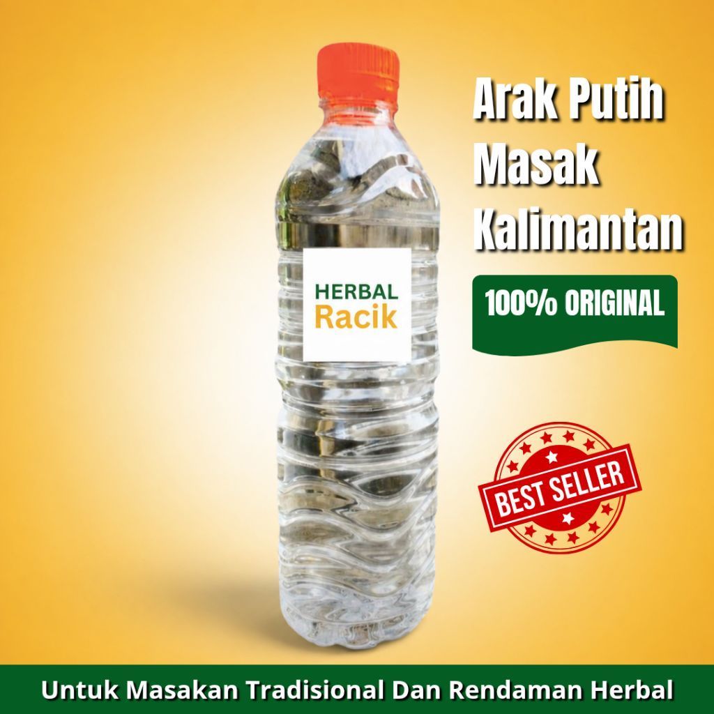Arak Putih Masak - Arak Putih Kalimantan - Untuk Masakan Tradisional Dan Rendaman Herbal