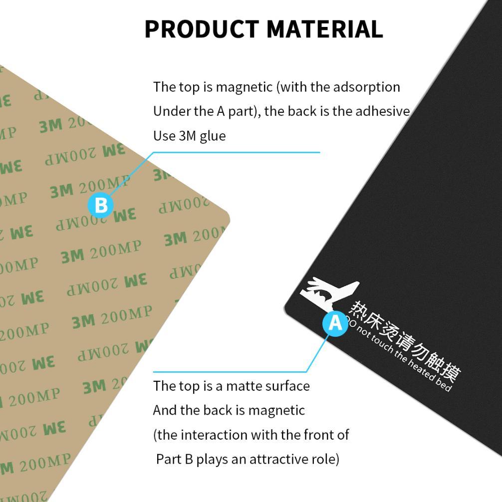 Stiker Hot Bed Printer 3D/Stiker Magnetik Printer 3D/Magnetic Bed Paper Label For Ender-3