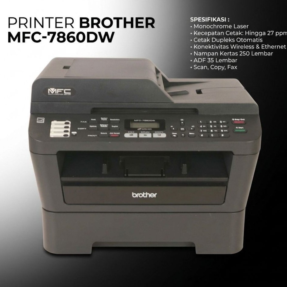 Printer Brother MFC-7860DW Fotocopy Mini Duplex Mono