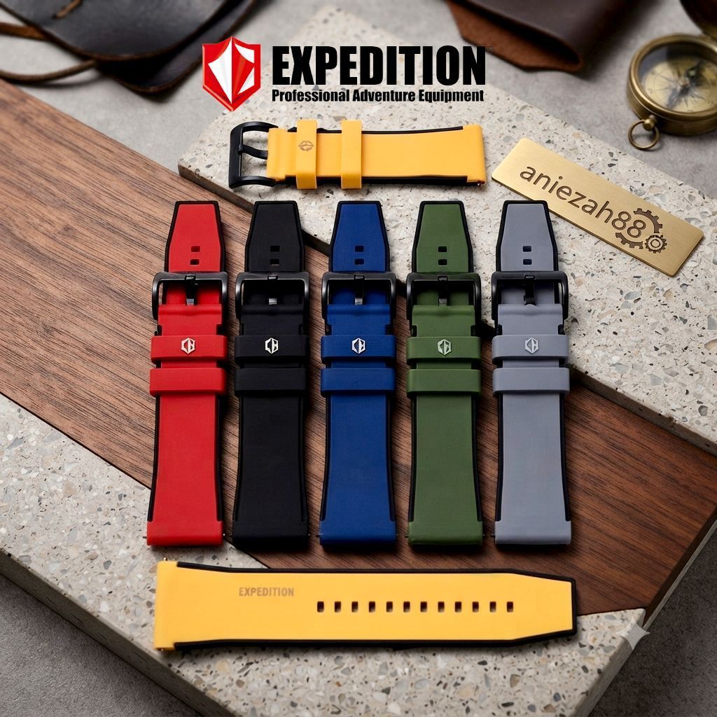 Tali Strap EXPEDITION Rubber Silikon Multi Warna Strap Jam EXPEDITION Rubber Silikon Quick Release O