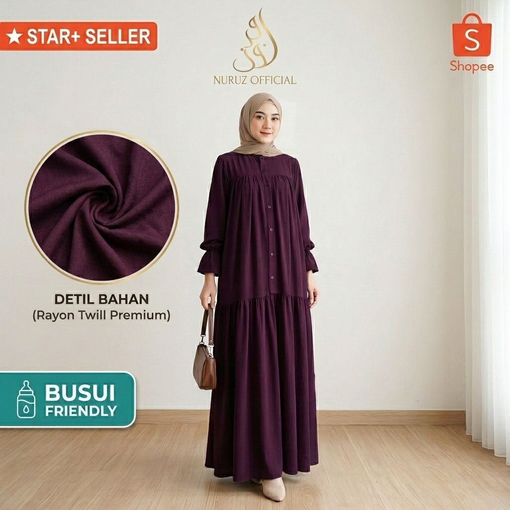 MAHIRA DRESS - GAMIS MAHIRA RAYON TWILL
