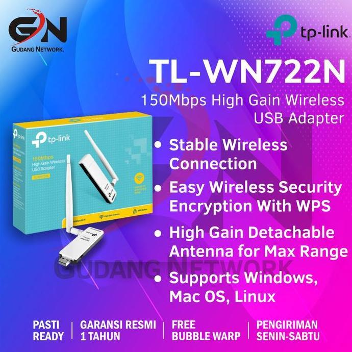 TP-Link TL-WN722N USB Wifi TPLINK / TP LINK TL WN722N /TL WN 722N