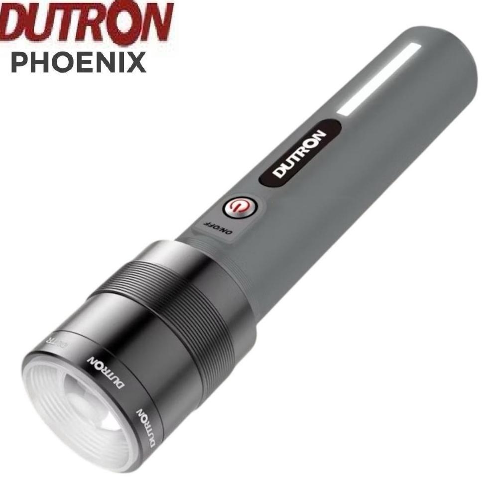 Dutron Phoenix LED Zoom Senter Waterproof USB-C || Senter LED Zoom Cob Jarak Jauh Tahan Lama USB-C D