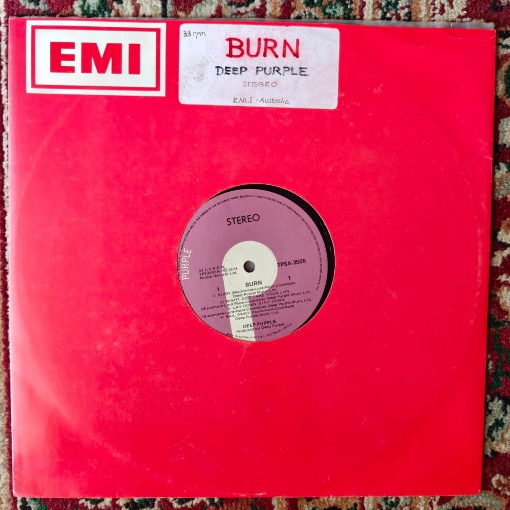 DEEP PURPLE - BURN LP vinyl no jacket