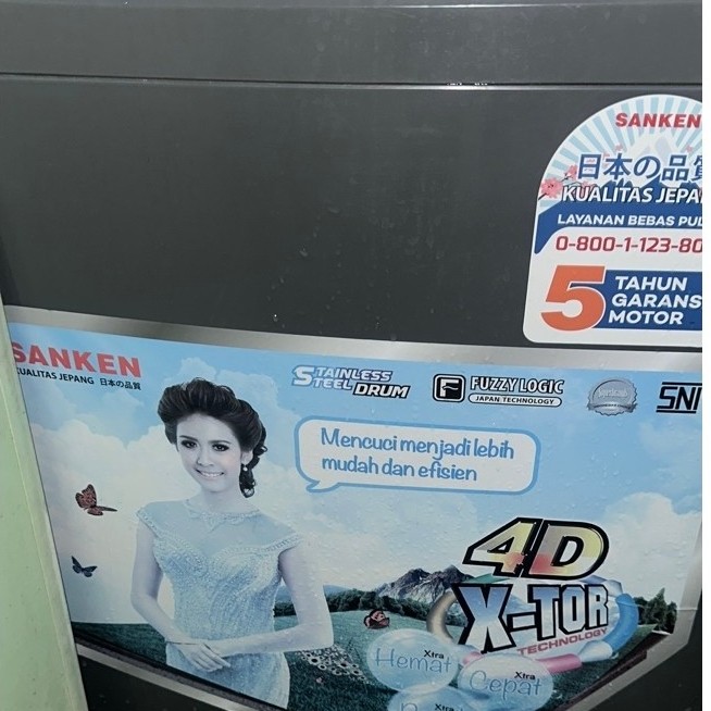 Mesin Cuci SANKEN 7 Kg Top Loading/SANKEN Mesin Cuci 7 Kg 1 Tabung New Series