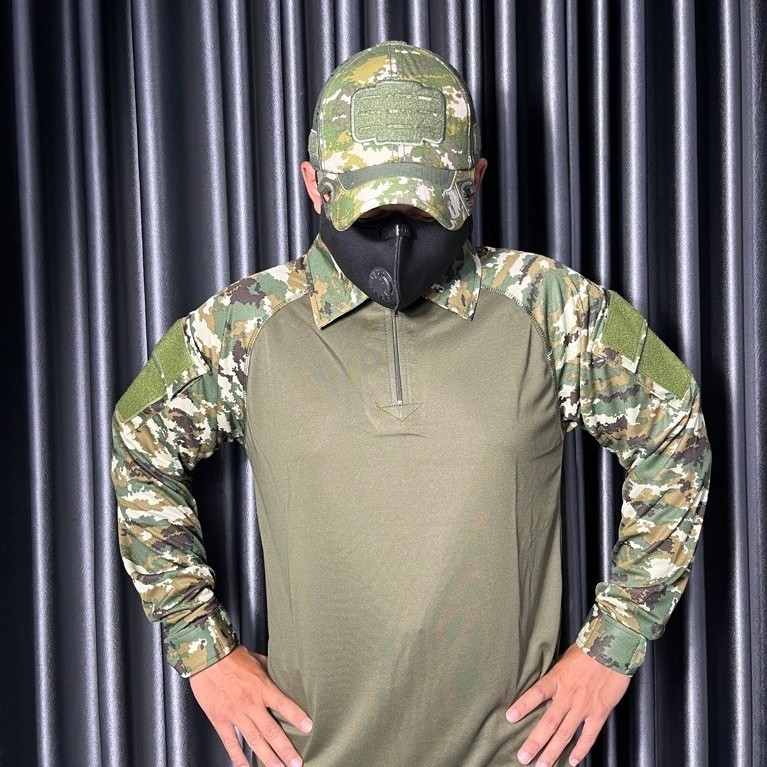 BDU DRYFIT LORENG SAGE GREEN /BDU DRYFIT LORENG TERBARU