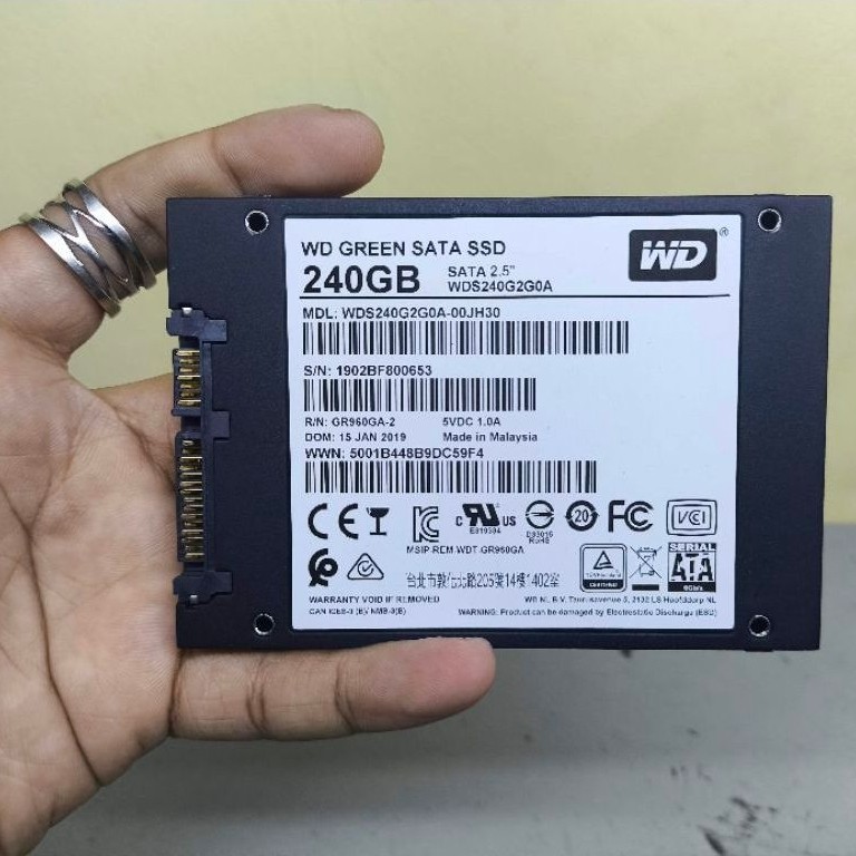 SSD SATA WD 256GB Rusak