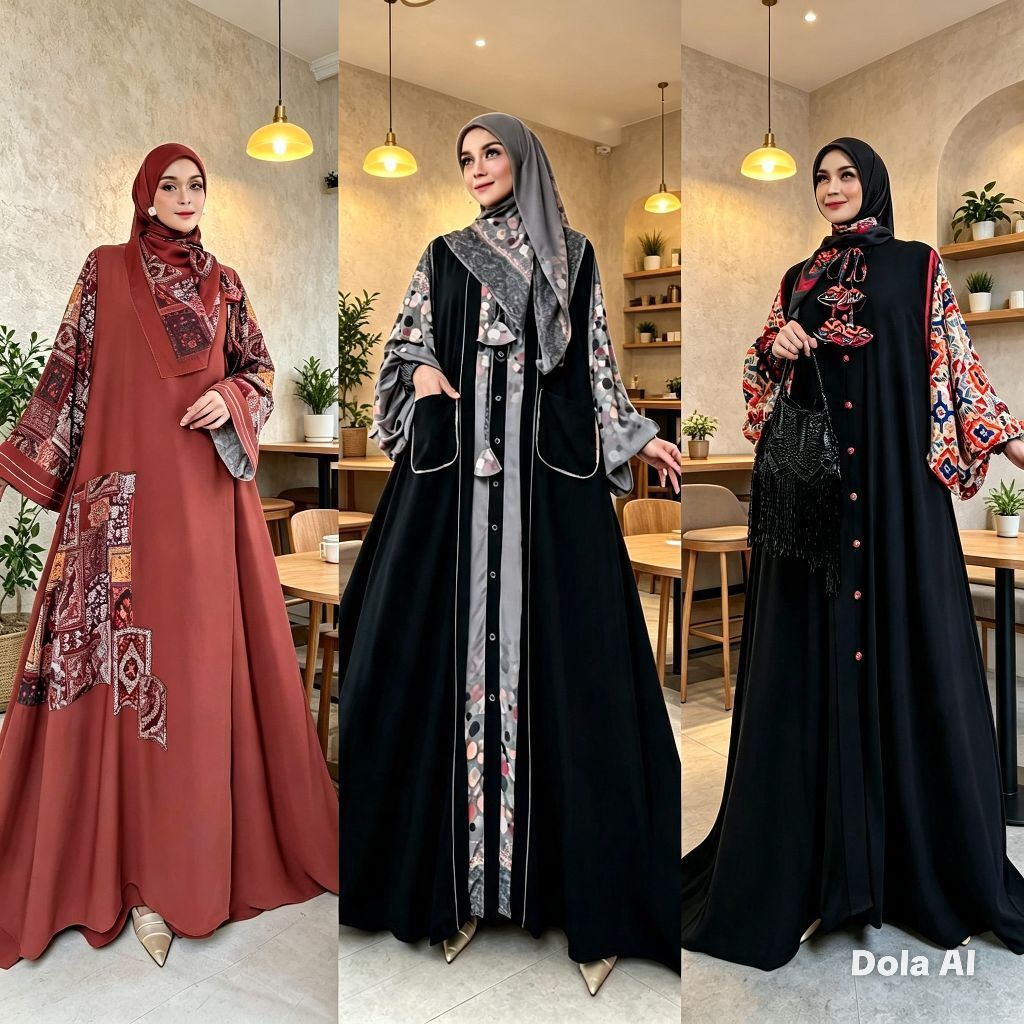 gamis dress etnik klasik abaya kavya layra lubany raneta by alzhea premium amanda series ori