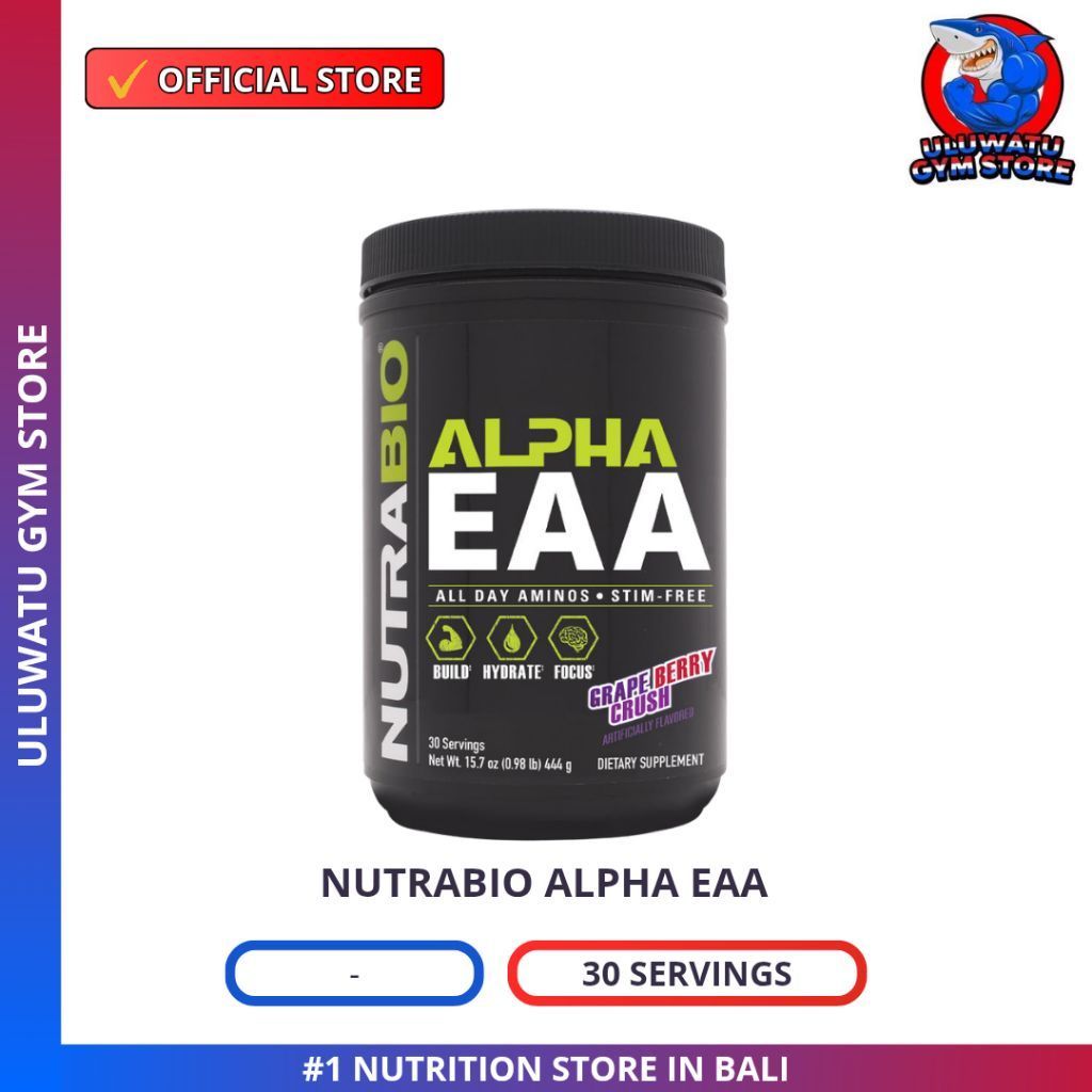 ALPHA EAA + Alpha GPC Essential Amino Acids With Nutroopics NUTRABIO USA - Support Focus Recovery Hy