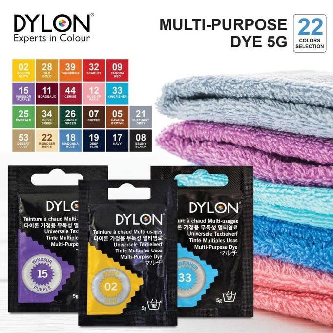 VEDORANAVA WANTEX DYLON Pewarna Kain Renda Kancing Isi 5 gram Super Lengkap DIY Tie Dye Sumbo Jumput