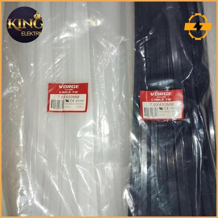 Kabel Ties Cable Pengikat Vorge 7.6 X 450 Mm 7,6 X 45 Cm 45Cm 450Mm 7.6X450 7,6X450 High Quality