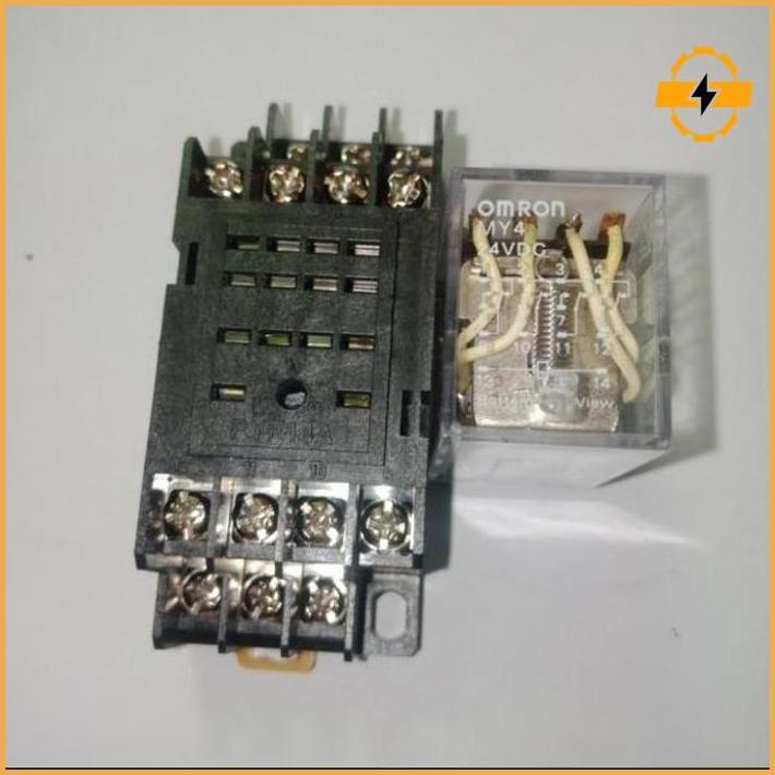 Relay Omron My4 +Socket Relay My4 Terbatas