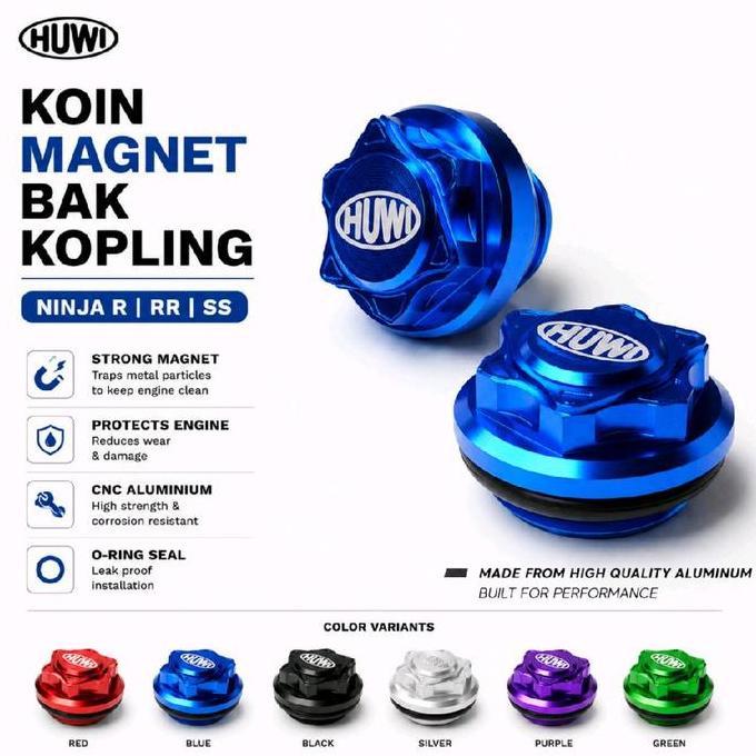 Promo Koin Magnet Bak Kopling Ninja R RR SS dengan Magnet Kuat Melindungi Mesin dari Geseran dan Ker