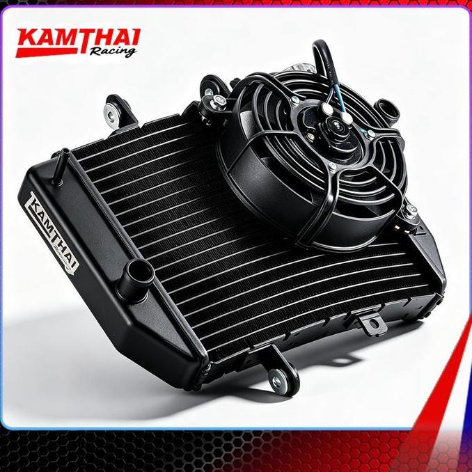 CORNUE KAMTHAI racing Radiator  Hitam  Jupiter mx old mx new Radiator big besar jumbo 1 kipas
