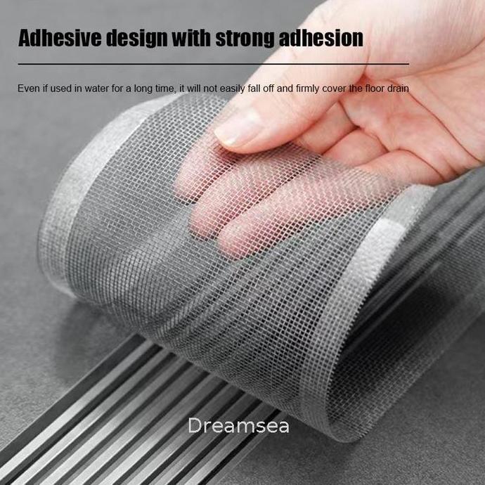 KALGURIO DRTrimmable Floor Drain Sticker Anti-mosquito Hair Filter Sticker Disposable Floor Drain St