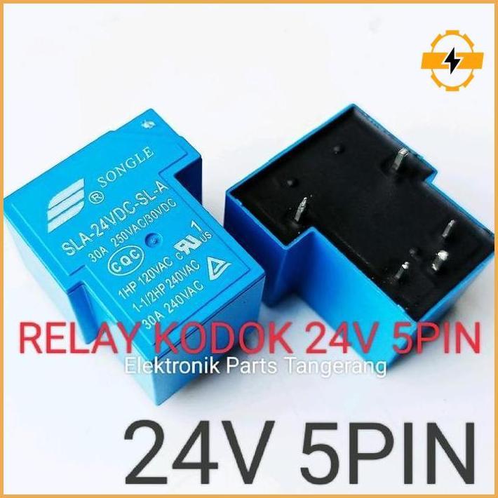 Relay Kodok 24V 5Pin Relay Songle 24V 5Pin Relay 24V 5Pin Relay 24Volt 5Pin Relay 24V 5 Kaki Relay 2