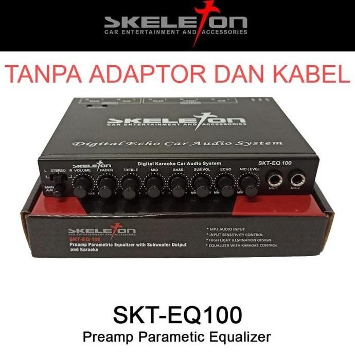 Parametric Equalizer Mobil - Skeleton Parametric Car Equalizer - SKT-EQ100