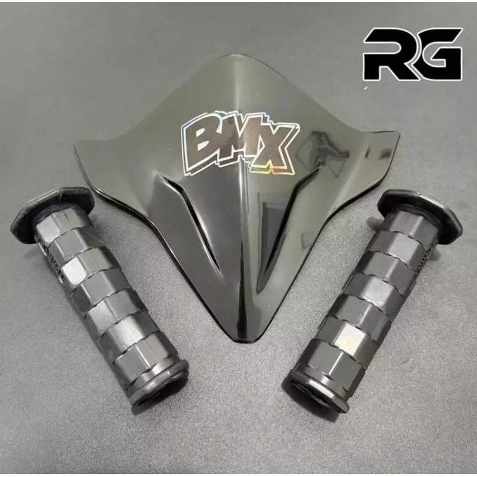 GRIP SEPEDA VISOR SEPEDA BMX+STIKER HOLOGRAM BMX