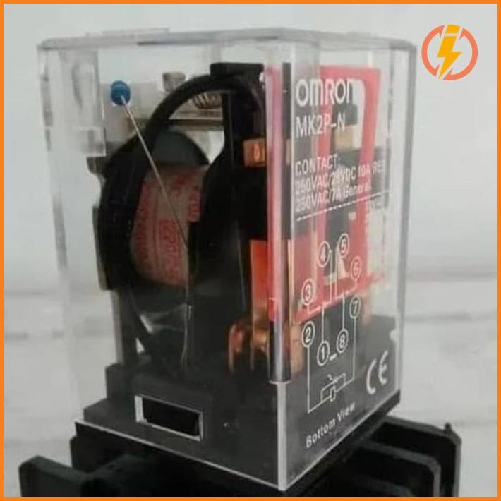 Relay Omron Mks2-P 220Vac, Relay Mks2P 220Vac Baru