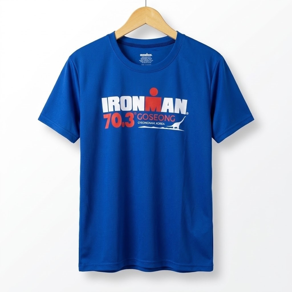 Jersey IRONMAN 70.3 Goseong Gyeongnam K0REA 100% Poliester | Size M | Biru | Preloved