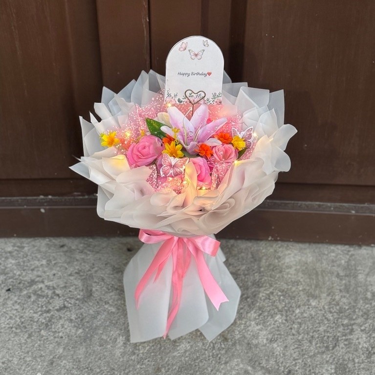 Buket Bunga Lily Artificial