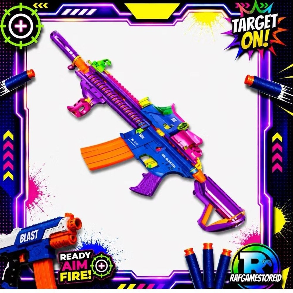 WEIHUI Mainan Anak Water Gell Blaster HK416D HK 416D Tembakan Water Jelly Toys