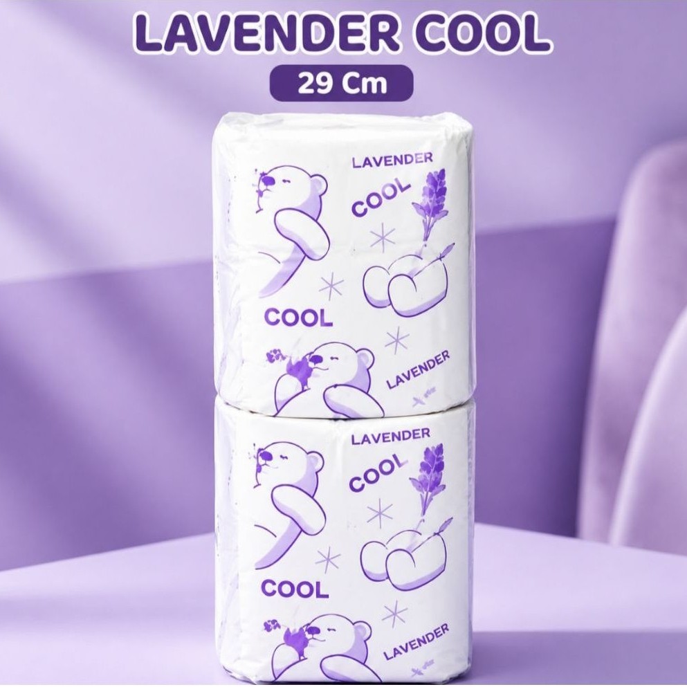 pembalut murah soptek lavender 29 cm,35 cm 50 pcs halus,lembut,anti bocor nyaman seharian