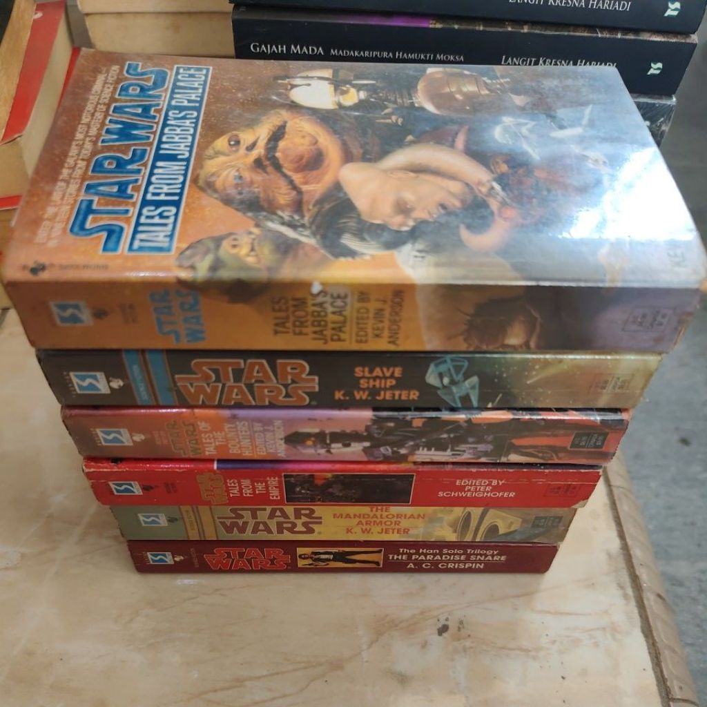 Novel Fantasi Ilmiah Star wars Full set lengkap Import bahasa inggris