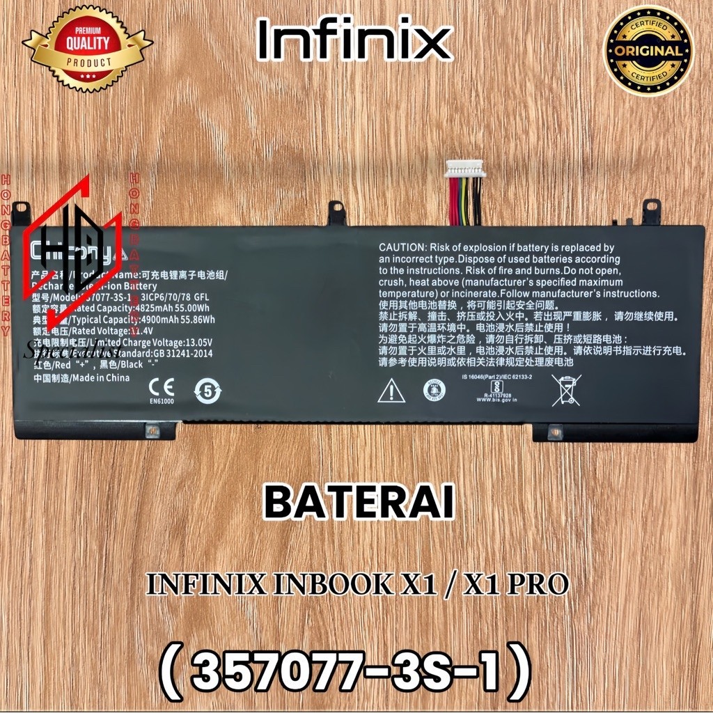 Baterai Battery Batre Laptop INFINIX INBOOK X1 / X1 PRO i3 i5 i7 For CHICONY