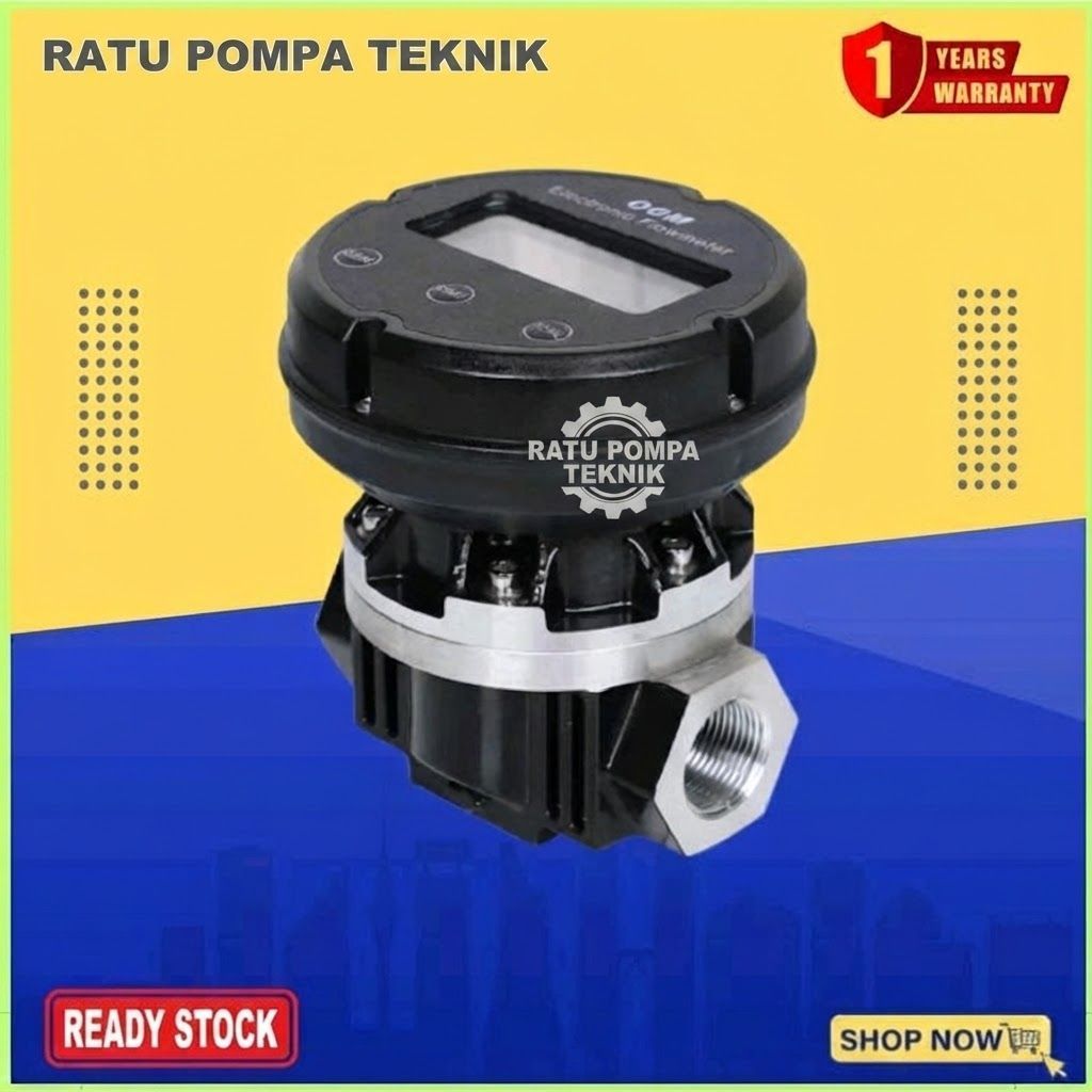 Flow Meter Solar Digital 1inch Flow Meter OGM Digital 1" Flowmeter Solar Minyak Oli