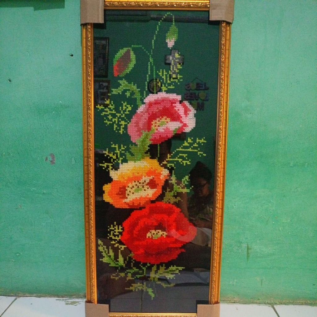 Kristik Bunga Mawar Besar