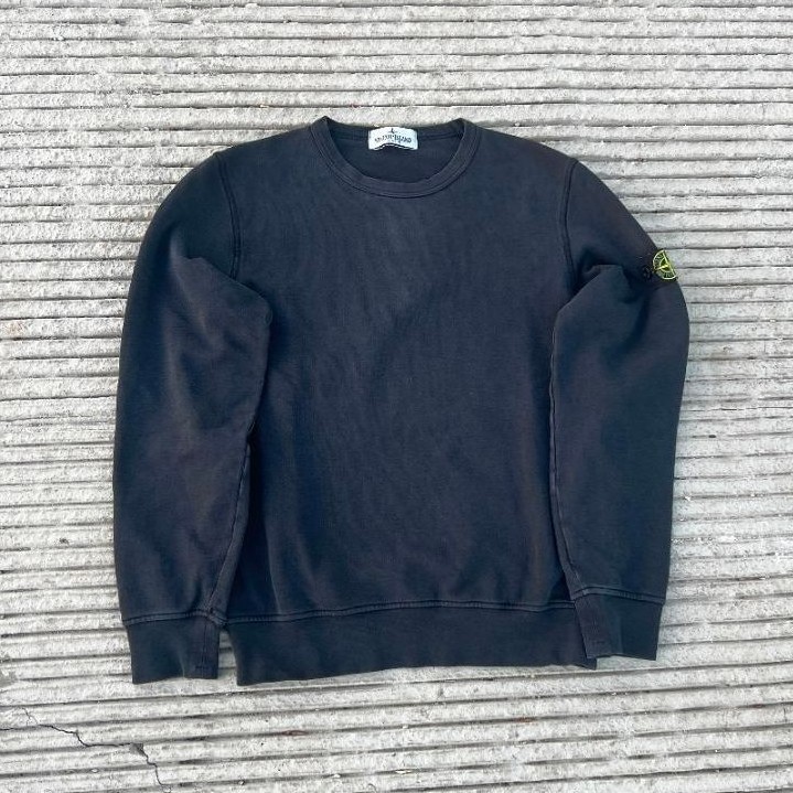 crewneck stone island hitam junior