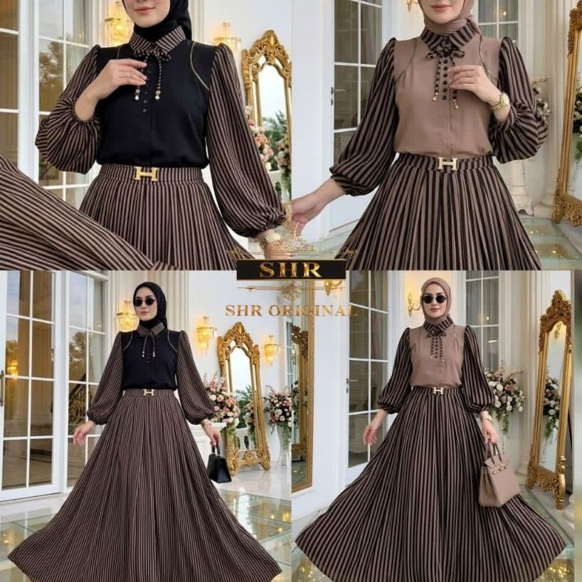 SETELAN ROK SANTUN BY SHR//SETELAN ROK ZIPPER BY SHR