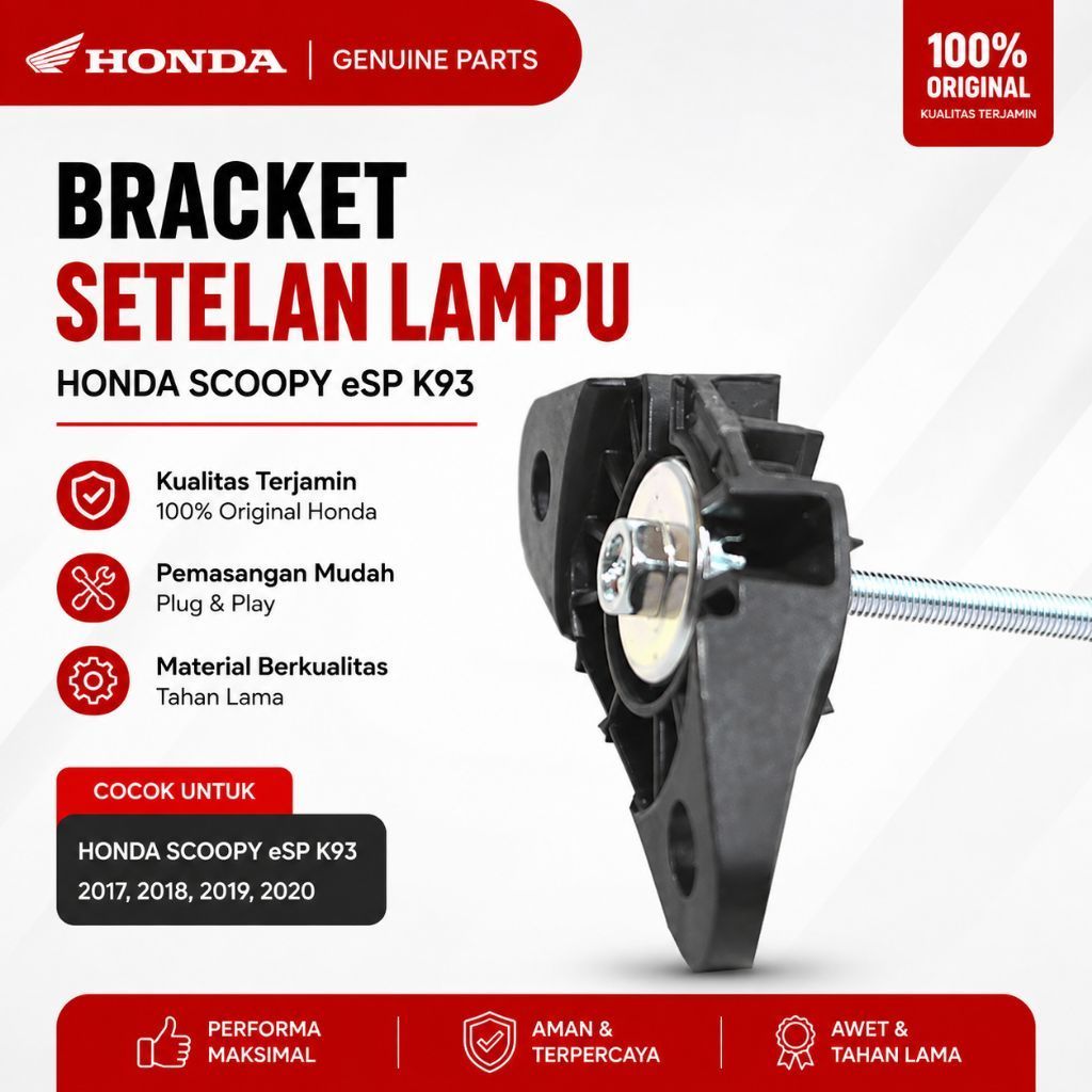 33140K93N01 Braket Setelan lampu Honda Scoopy eSP K93