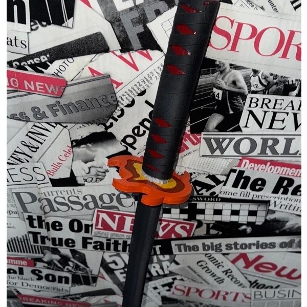 mainan katana tanjiro 3d print collapsible full detailing
