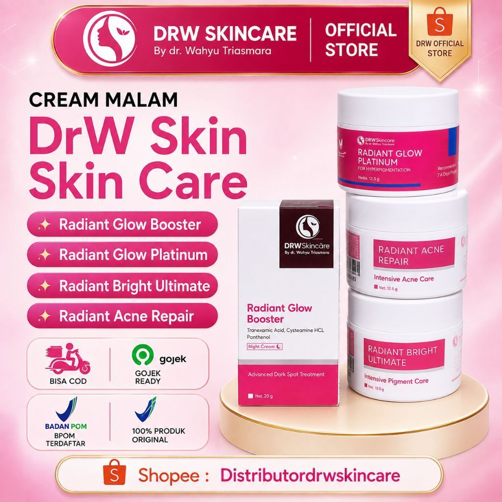 CREAM MALAM RADIANT BRIGHT ULTIMATE DRW SKIN CARE / KRIM MALAM DRW / KRIM MALAM FLEK / KRIM MALAM FL