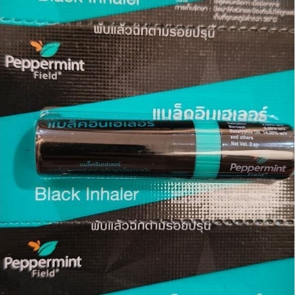 Aroma Peppermint Kuat Inhaler Peppermint Black