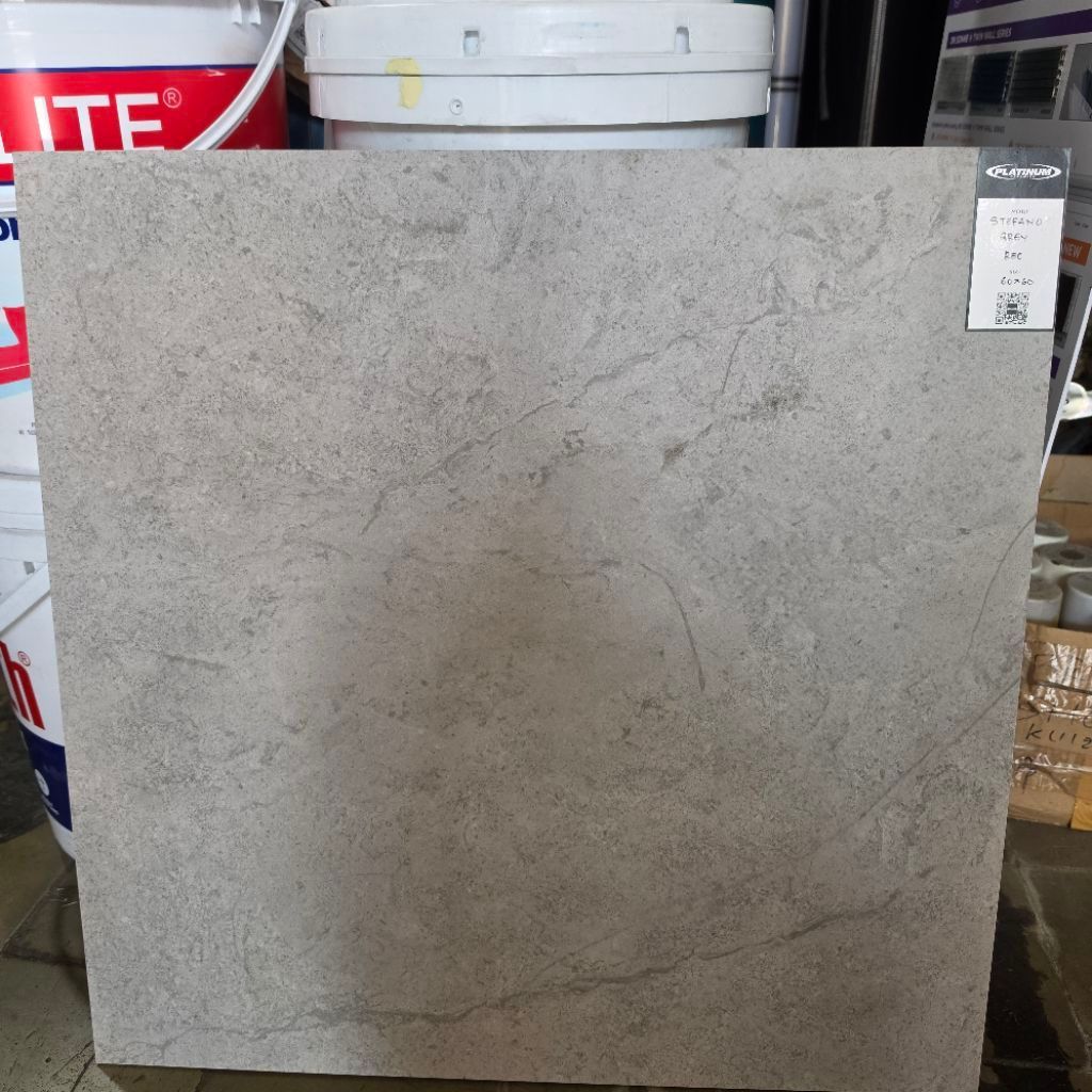 keramik lantai kamar mandi garasi teras rumah PLATINUM SUPER STOP60x60 STEFANO GREY DARK GREY abu ma