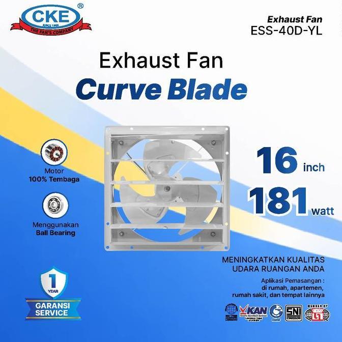 CKE Low Noise Eksos Fan ESS-40D 16 Inch Eksos Gedung