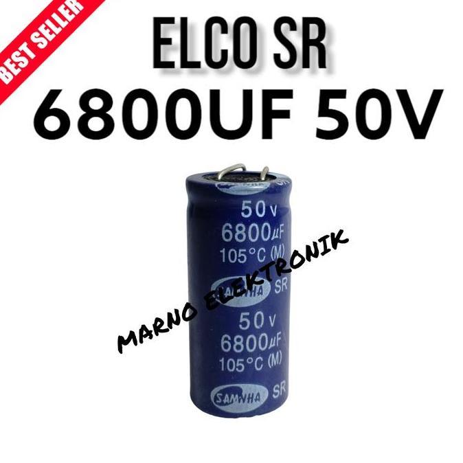 CAPASITOR KAPASITOR ELCO 6800UF 50V  6800 V 50 V ASLI ORI ORIGINAL MRN99