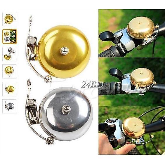 Promo Bell Sepeda Retro / Bell Sepeda Ontel / Bell Klasik Sepeda warna GOLD Diskon