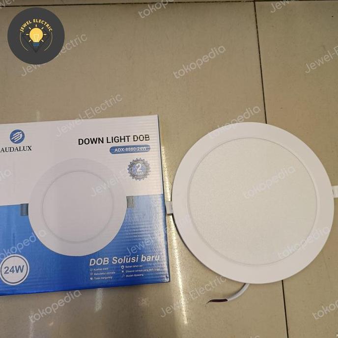 Lampu LED Panel Downlight DOB 24Watt Bulat Audalux ADX-8880-24W